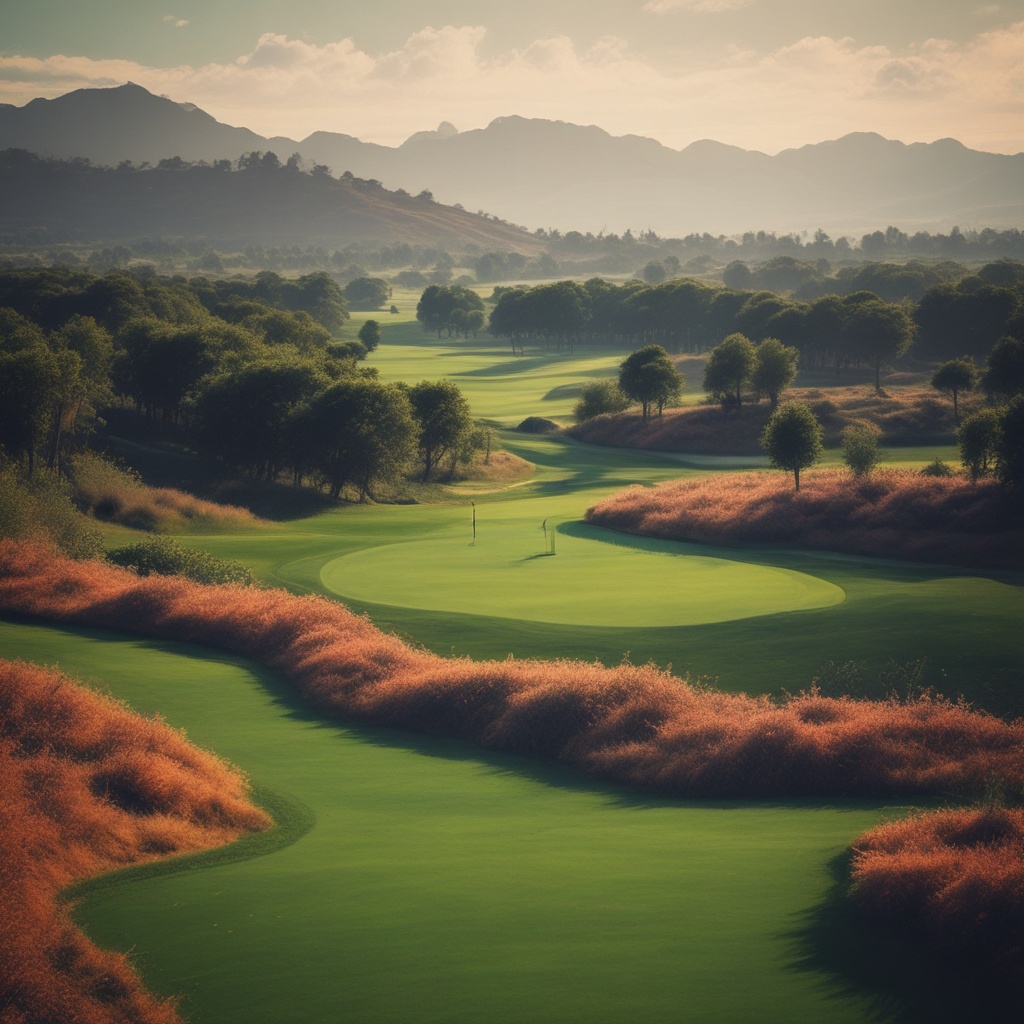 A beautiful golf course
